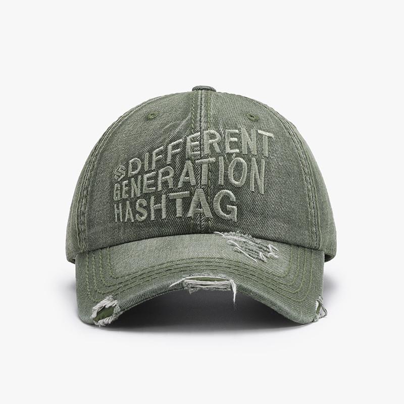 Spring Summer Womens Embroidered Cotton Baseball Cap With Sun Protection For Outdoor Activities