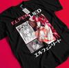 Elfen Lied Shirt Kaede Tshirt Lucy T-Shirt Nyu Tee Kouta Mariko Kurama Kukuzawa AA118