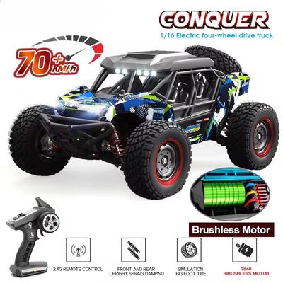 Yeni 4WD RC Araba 4x4 Off-road Drift Yarış Arabası 50/70KM/h Süper Fırçasız Yüksek Hızlı Radyo Su Geçirmez Kamyon Uzaktan Kumandalı Oyuncak Çocuklar Erkekler İçin Yarış