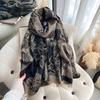 New Contrasting Colors Spring and Autumn Double-sided Imitation Cashmere Scarf Warm Shawl Women