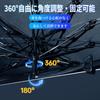 Foldable sunshade for light vehicles with thermal insulation and UV The newly flexible intermediate shaft design prevents damage to interior The