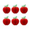 4/6PCS Dia.10cm/17.5cm Apple Garland Art Paper Red Apple Festoon  Wedding Festival
