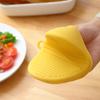 1 Pair Mini Oven Gloves Silicone Heat Resistant Cooking Pinch Mitts Potholder Insulated Gloves for Kitchen BBQ Baking Cooking Grilling