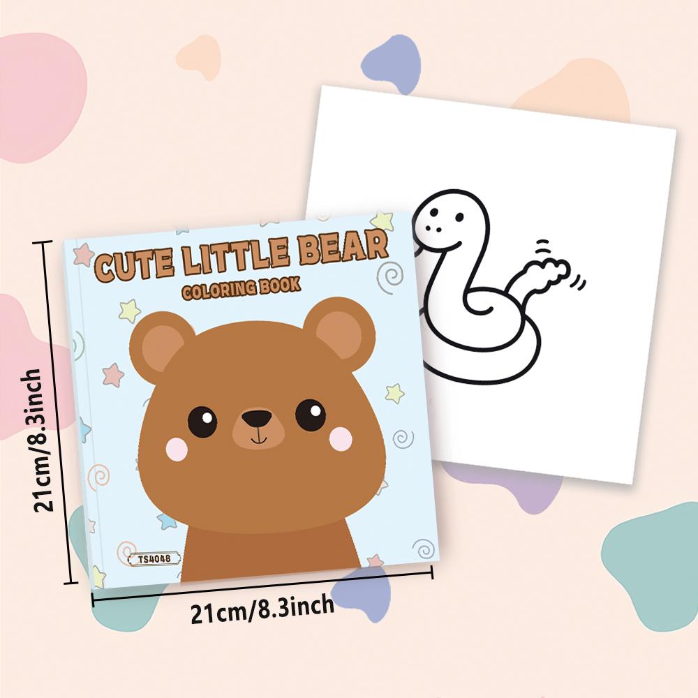 Animal coloring book, 30 different patterns, 8.3x 8.3 inches 100gsm thick paper, suitable for emotional relief, holiday gifts