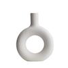 Nordic White Unglazed Ceramic Vase - Desktop Decorative Ornament