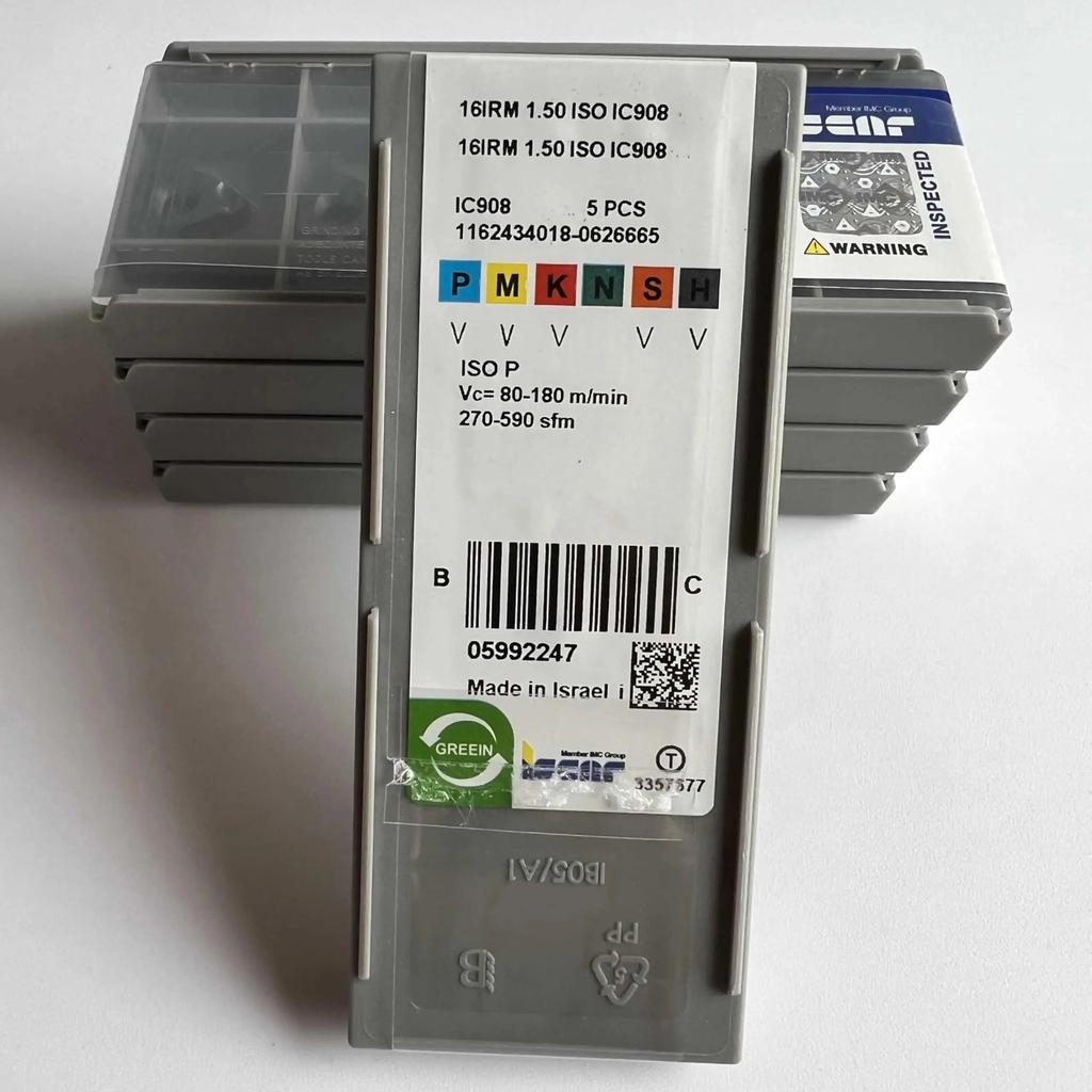 ISCAR / 16IRM1.50ISO IC908 /Industrial indexable Carbide Inserts 10 PCS