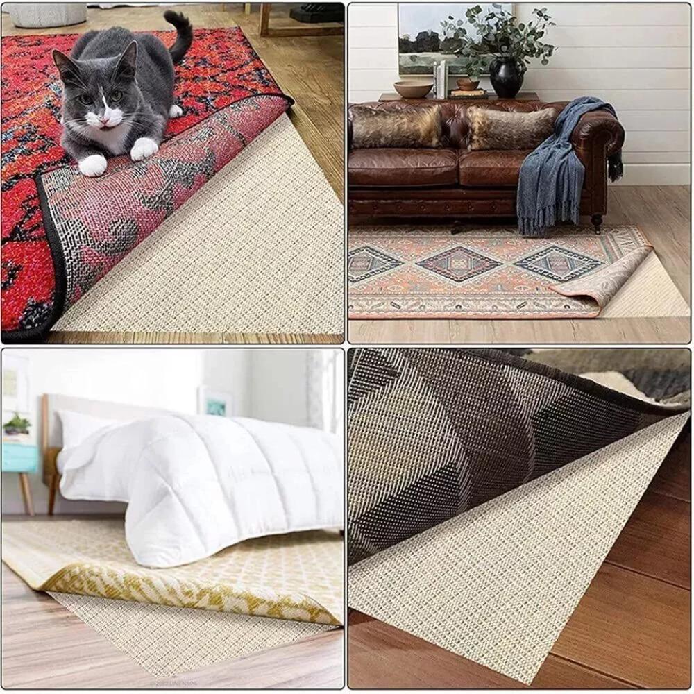 Multi-size Anti Slip Rug Net Cloth Rug Tape Rug Grippers Portable Grip Pad