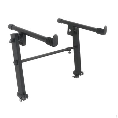 Support de clavier de piano électrique en fer portable à double entretoise universel empilable pour claviers