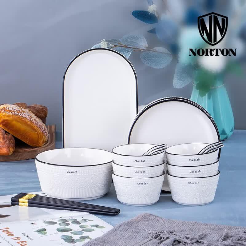 NORTON Nordic Ceramic Dinnerware Set