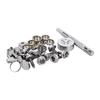 Fasten Button Canvas Snap Kit Tool with 2 Setting Tool 3/8" Socket Metal Screws Stainless Steel Durable Canvas Snap Button Kit