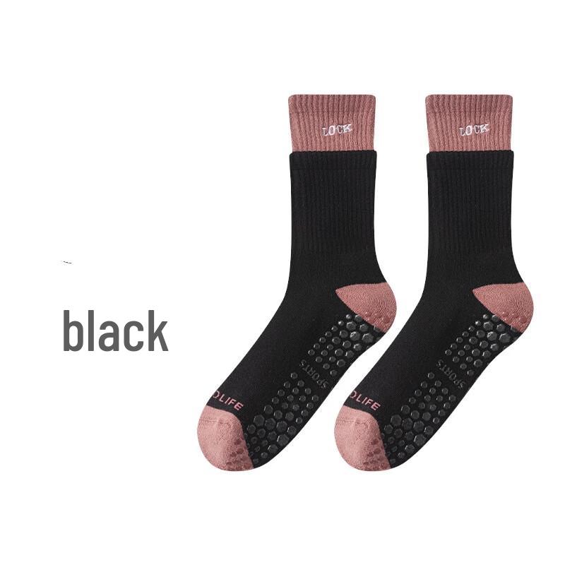 Junbie Women s Double Rib Yoga Pilates Sports Socks