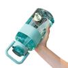Water bottle new large capacity high value premium light luxury sports water cup student men and women high temperature portable straw cup