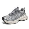 Men's shoes platform dad shoes men's summer new mesh breathable casual shoes sports running shoes platform heightening shoes