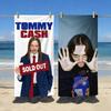 Singer Tommy Cash Towel Sports Quick Dry Travel Camping Gear Sandproof Soft Light Large Beach Towel