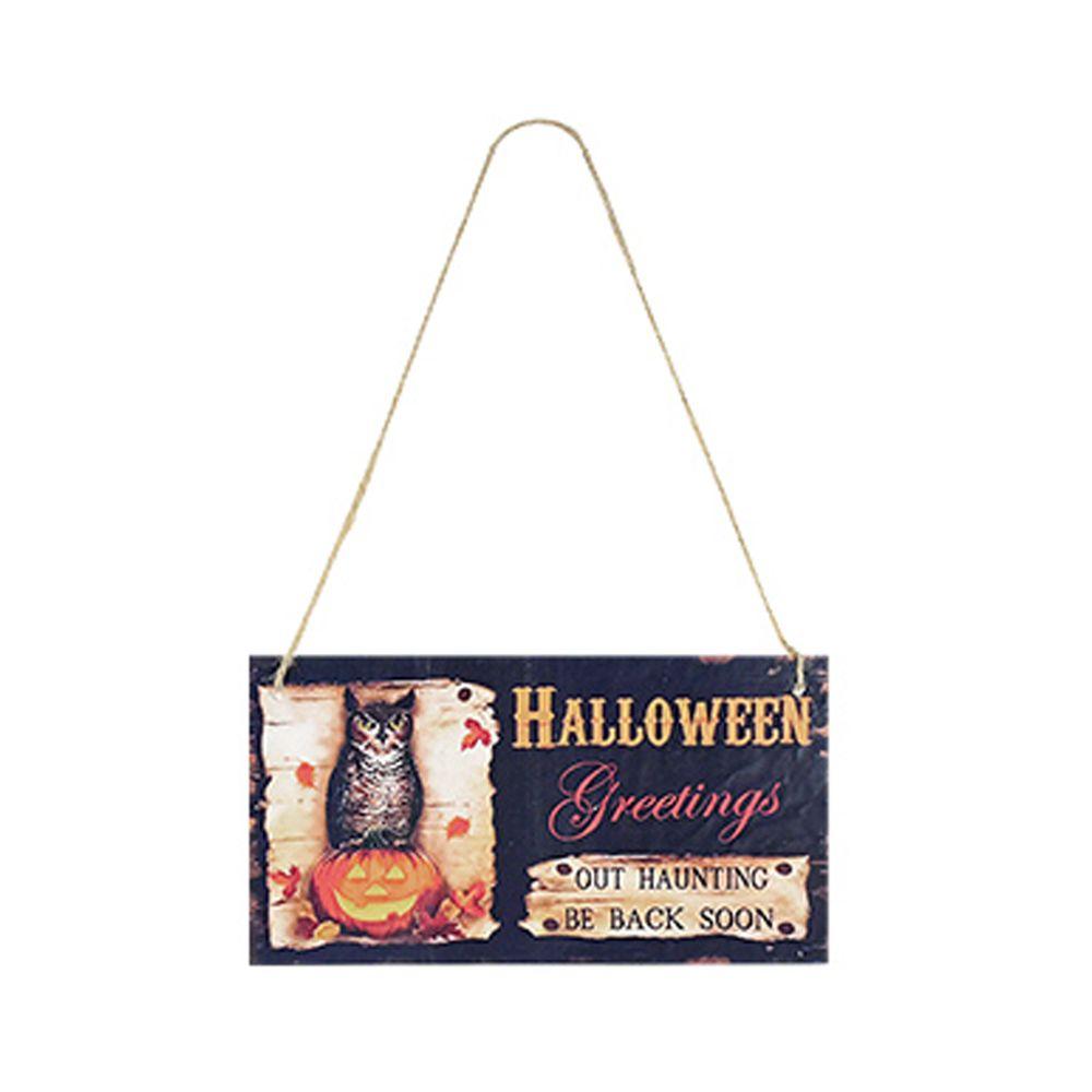 Pendant Pumpkin For Home Door Wall Halloween Decoration Wooden Plaque Wood Sign Hanging Ornament