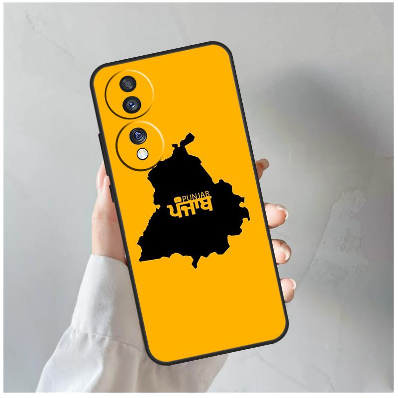 Punjab Map Outline For Honor Magic 8 5 6 7 Pro Case For Honor 200 400 70 90 Lite X8c X8b X9a X9b X9c X9d Win RT