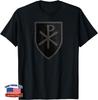 Chi Rho Christian Jesus Christ Symbol Shield Crest Unisex T-Shirt