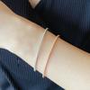 Quality Pure 925 Silver Jewelry For Women Gold Bangle Move Diamond Bangle Wedding Jewelry Around Rivet 6cm Bangle