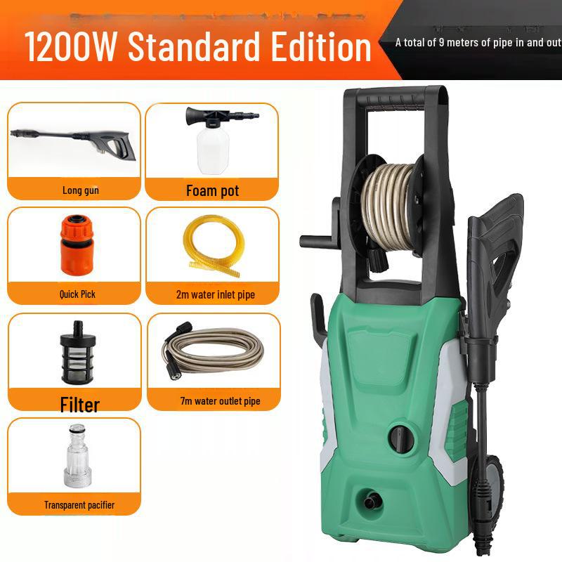 

Портативная машина для мойки автомобилей под высоким давлением - насос для бытовой уборки