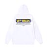 1218 Off-White 2025 Autumn and Winter New OW Letter Printed Pattern Pullover Print Men's and Women's Hooded Sweatshirt