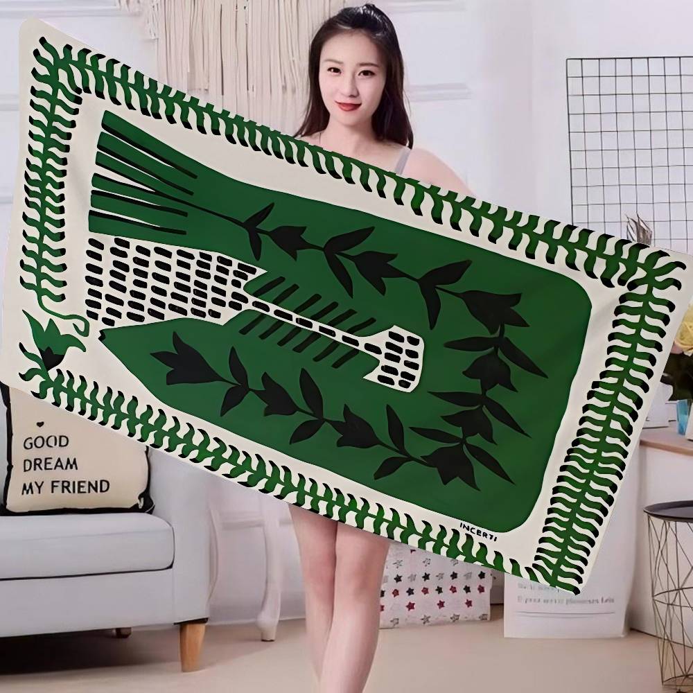 Ancient Egypt Tiger Leopard Microfiber Printed Beach Towel Mountain Climbing Yoga Beach Swimming Running Absorbent Soft Towel