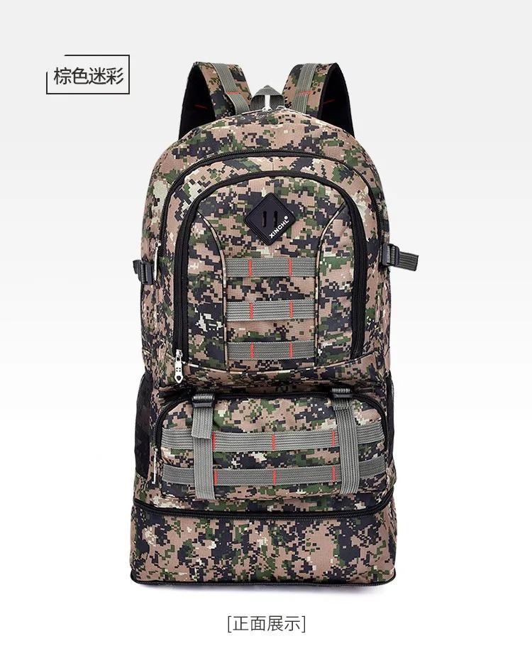 Outdoor Backpack Large-capacity Mountaineering Bag Camouflage Camping Hiking Bag Tide Multi-functional Luggage Backpack