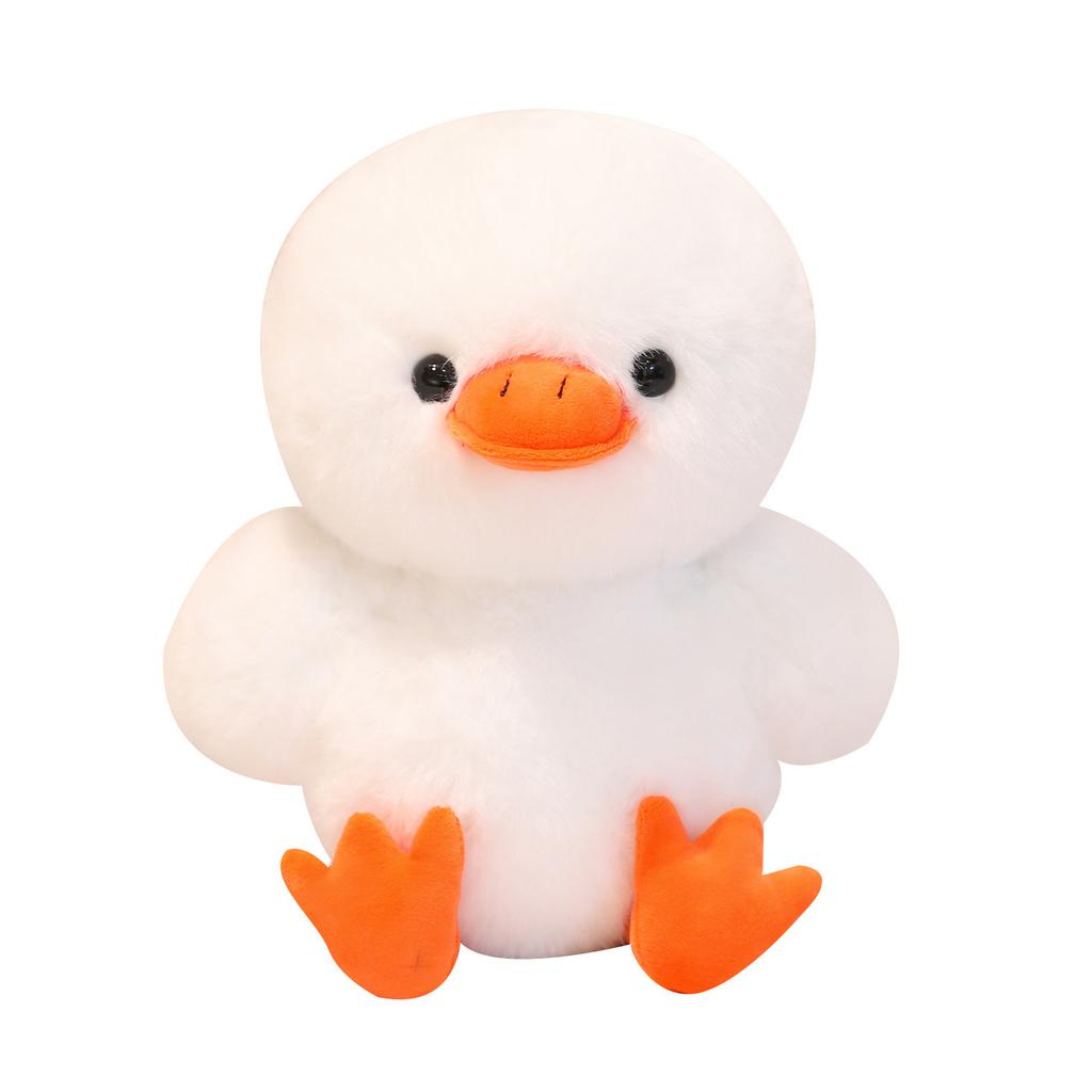 Cute Cute White Duck Turned Into Pumpkin Pepper Doll Plush Toy Vegetable Duck Doll Rag Doll