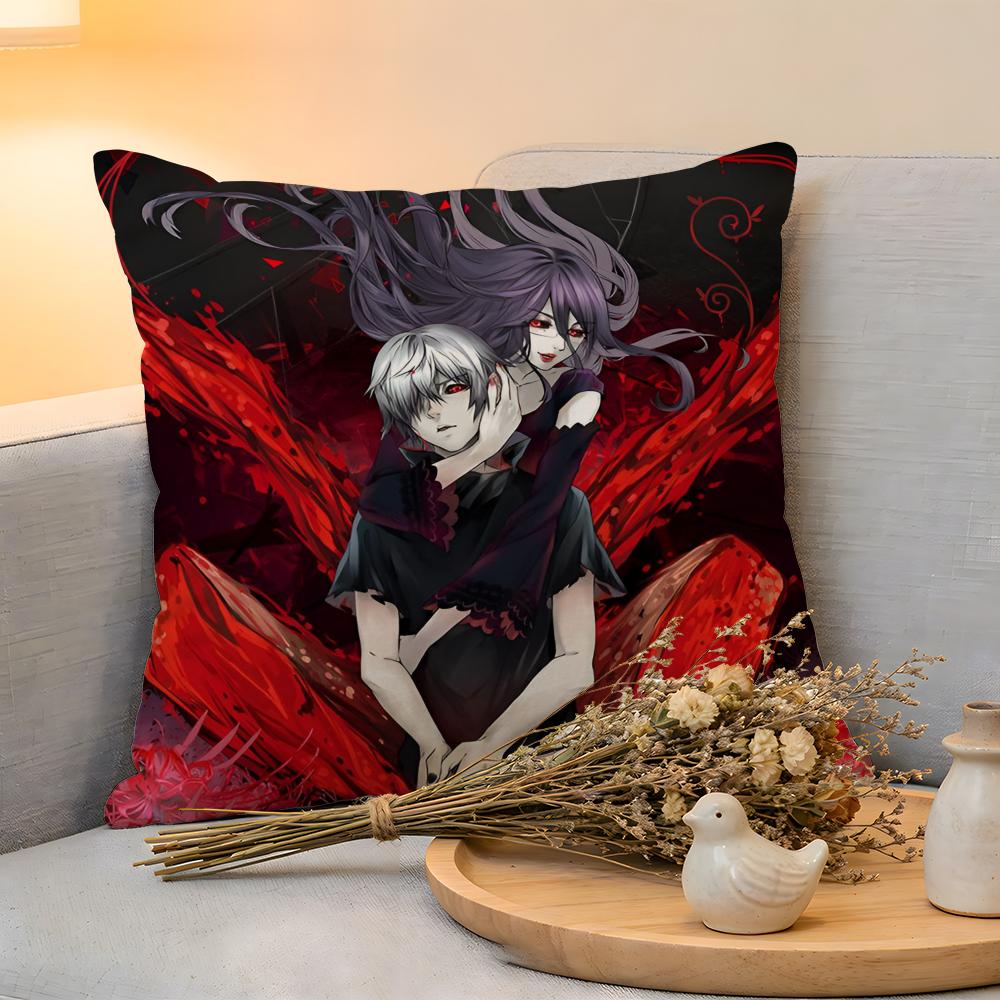 

Cushion Cover Linen SkinFriendly Soft Decorative Case for Sofa Home Decor Cool Anime TTokyo GhoulS Pillow cover 30x30cm