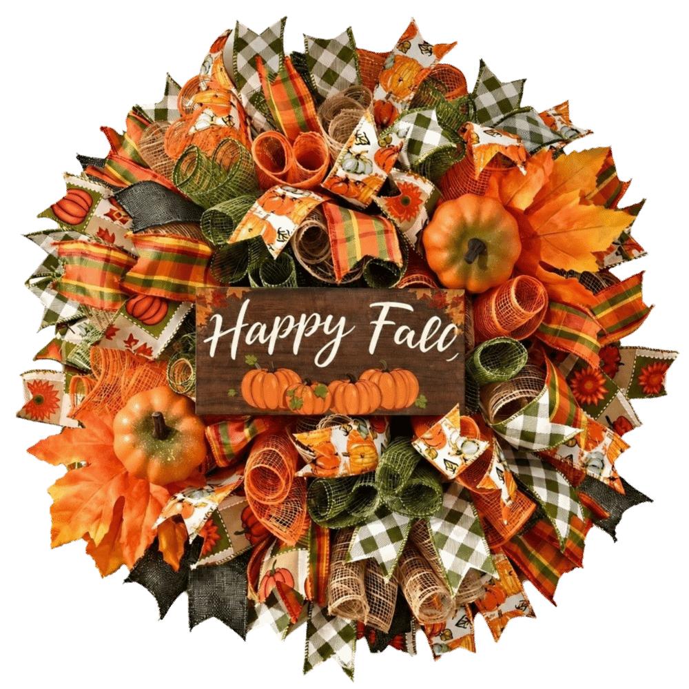 2D Flat Print Fall Halloween Decorative Sign Rustic Harvest Hanging Sign  Indoor Wall