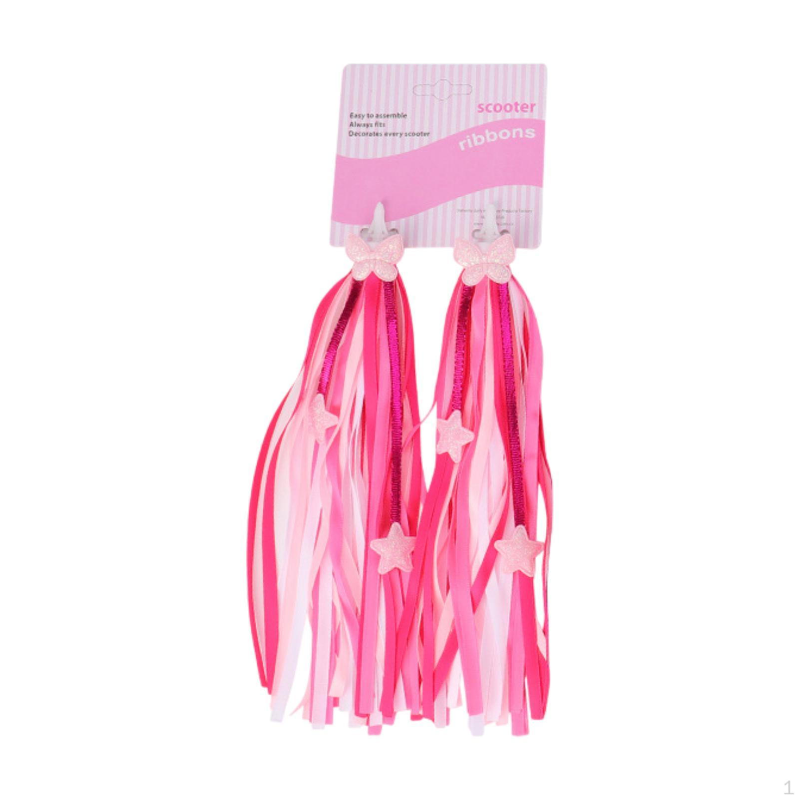 

2 Pack Bicycle Grips with Colorful Ribbons for Children Bikes синій