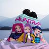 K-Pop Demon Hunters Huntrix Blankets Soft Fluffy Cartoon Blanket Air Conditioning Sofa Nap Blanket Adults and Kids Holiday Gifts
