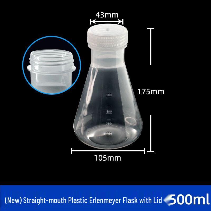 Plastic Erlenmeyer Flask - Triangular Laboratory Conical Flask PP