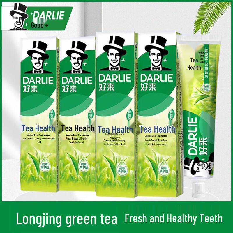 Darlie Cha Bei Jian Longjing Green Tea Toothpaste, 4x140g