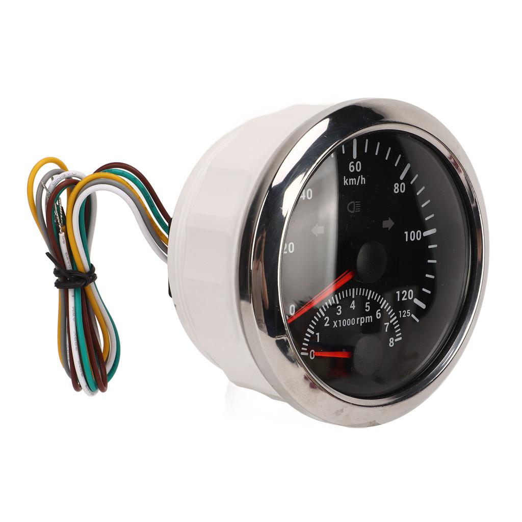 GPS Speedometer with Tachometer 8000 RPM 85mm 3 3 8 in GPS Speedometer with Indiction Light for Marine ATV Vehicle