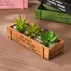 Decorative And Multifunctional Rectangular Wooden Planter, Ideal for A Wedding, Balcony Or