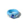 HangZhi 2020 Nuovo Anello Unico Giapponese con Strass Colorati Chunky in Plastica Acrilica Trasparente per Donne Ragazze Gioielli da Festa