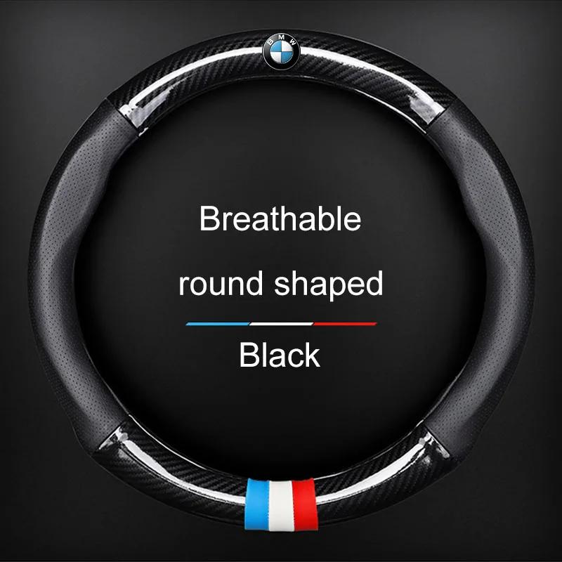 Housse de Volant de Voiture Respirante Antidérapante en Cuir PU Housse de Volant Pour BMW E53 E70 E71 E72 E83 X1 X2 X3 X4 X5 X6 X7 E84 F48
