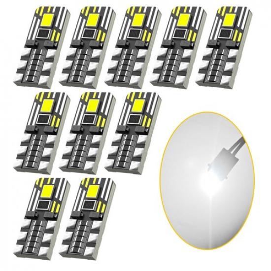 LED 10x Interior Plate License Dome XENON Bulb Light T10 White 194 168 W5W 2825