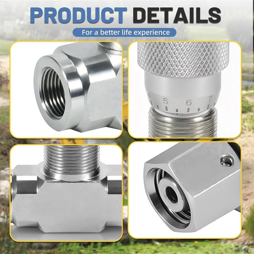 Hydraulic Flow Control Valve 1/4 Inch 5800PSI Alloy Steel Throttle Check Valve for Hydraulic Oil Gas