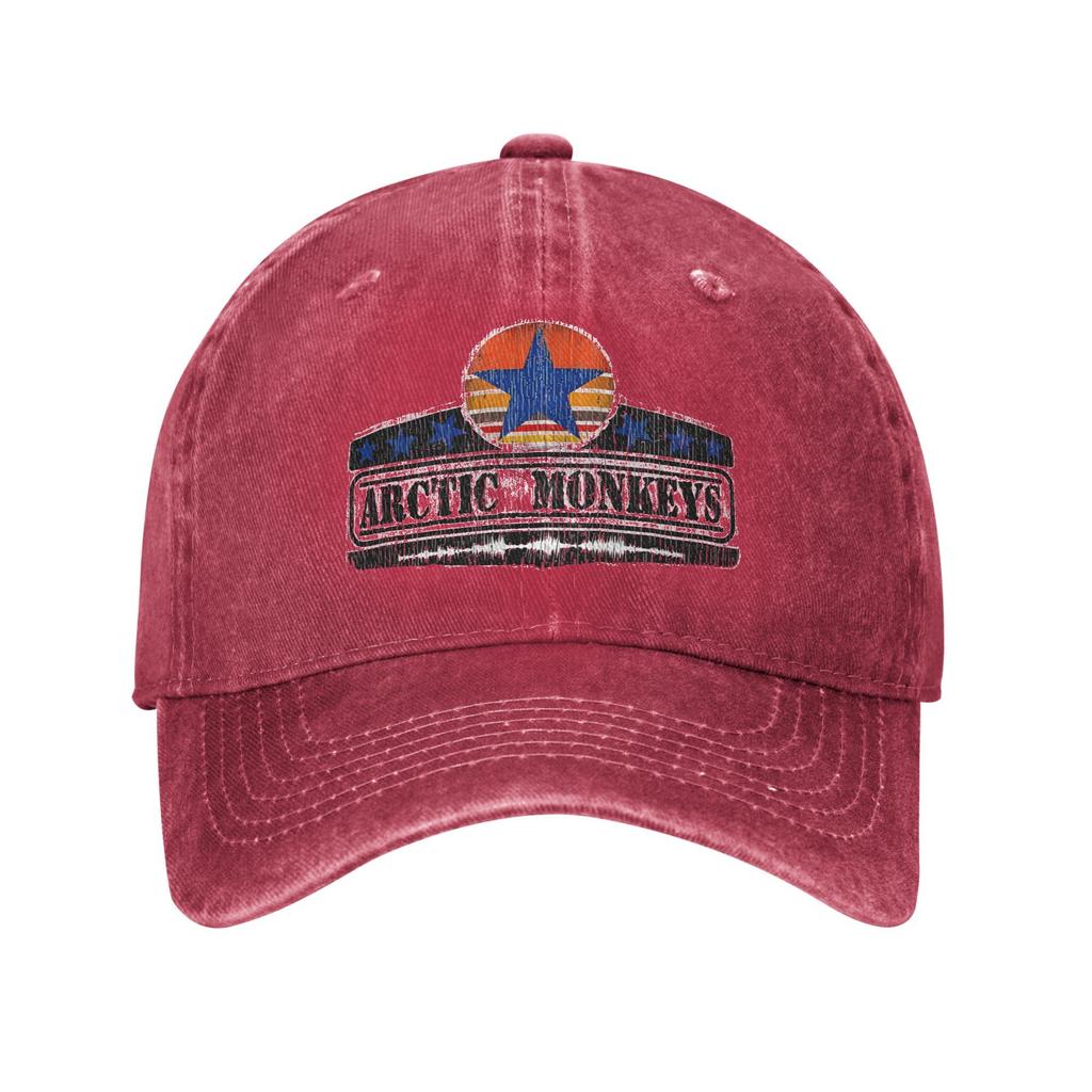 A-Arctic Monkeys Washed Baseball Cap Rock Band Vintage Sun Trucker Hat Women Men Kpop Rock Baseball Caps