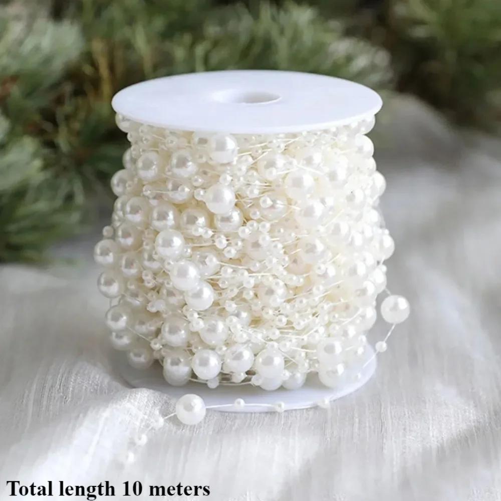 

Різдвяні штучні пластикові намиста для фестивальної вечірки Весілля Різдвяна ялинка Хелловін Домашній декор 10 м/4 м Прикраси своїми руками