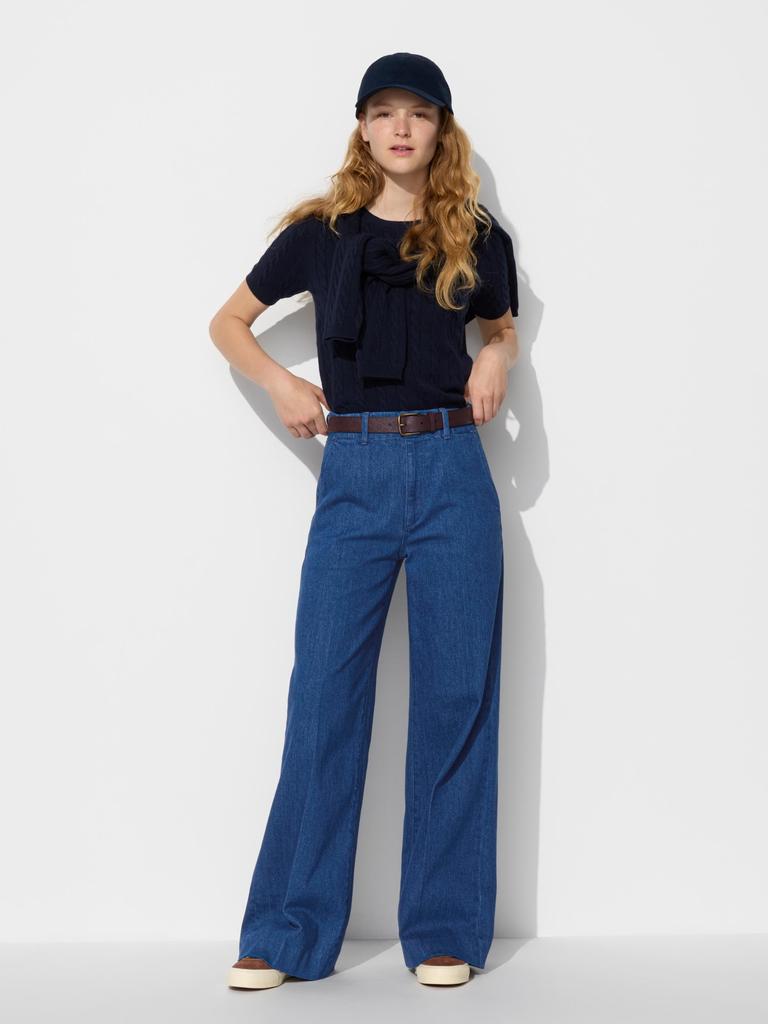 Uniqlo Japan Weite Hose Jeans Lang