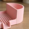Portable Silicone Soap Dish Inclined Drain 2 In 1 Sponge Tray Drainable Soap Holder  Sink Area
