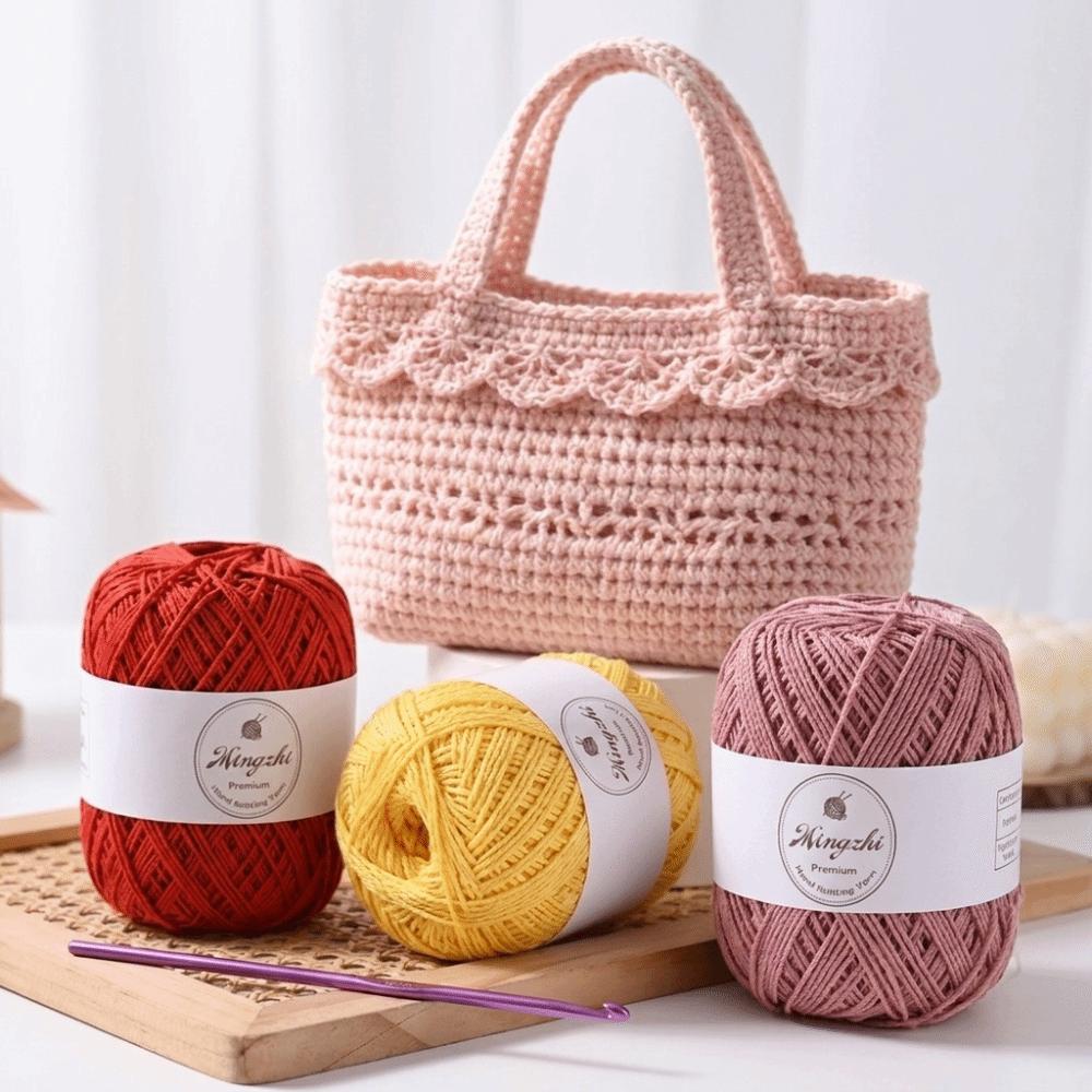 Blended Fiber Hand Knitting Yarn 70g DIY Craft Yarn Durable Crochet Yarn Home Decoration