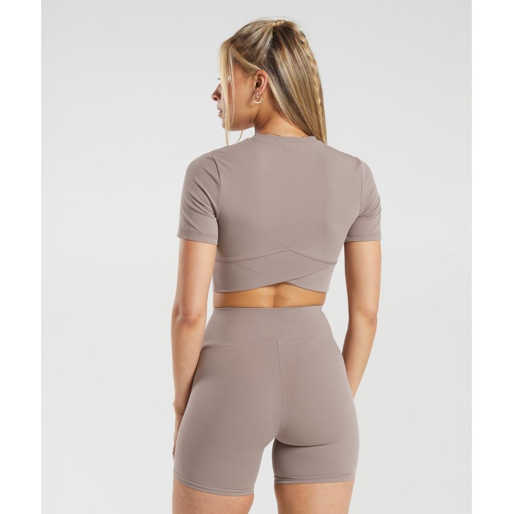 

GYMSHARK Укороченный топ Crossover, розовато-лиловый B6A2W PBRK