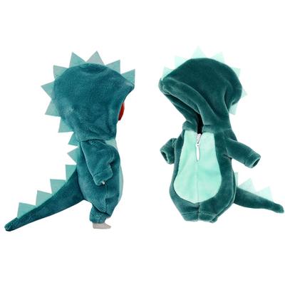 Rakulifey OB11 Size Costume, Cute Animal Overalls, Obitsu 11 Clothes, Obitsu 11cm Doll Dinosaur Clothes, 4 Colors, Gift (dark Green)