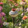 Bird Watching Gifts for Enthusiasts Hummingbird Feeder Garden Stake, Vintage Resin Flower Decorative Feeder, Wild Style Nectar Yard Backyard