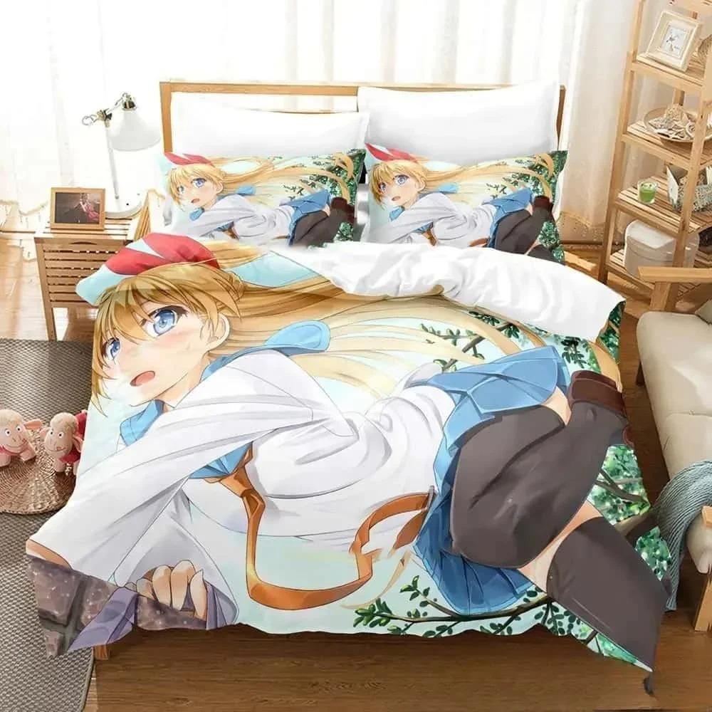 3D Print Anime Nisekoi False Love Bedding Set Boys Girls Twin Queen King Size Duvet Cover Pillowcase Bed Boys Adult Home Textile
