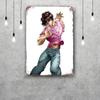 baki hanma Metal Signs wall decor Vintage Tin Signs Captain Metal Poster Decor for Bar Pub Club Wall Decoration
