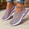 Spring and Summer Large Size Casual Comfortable Ladies Cloth Shoes One Foot Stirrup Flyweave Mesh Shoes Women's Shoes